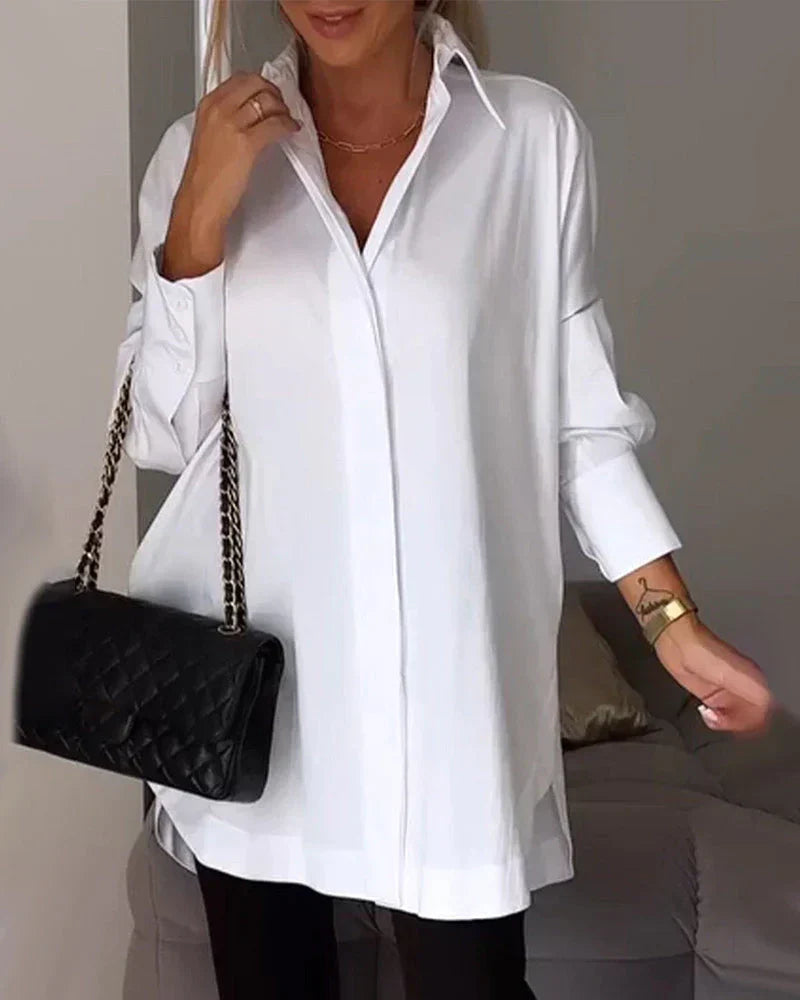 Abigail Long Sleeve Lapel Shirt