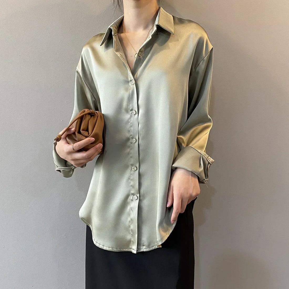 Aurora Classic Satin Shirt